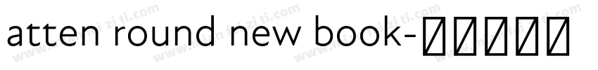 atten round new book字体转换